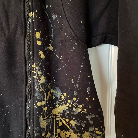 Dolman Sleeve Hoody Hand Painted - Picture 2 of 3